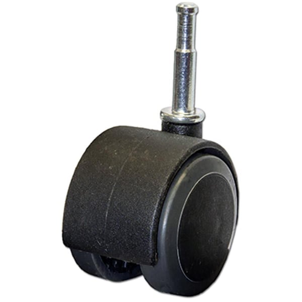 Convenience Concepts 2 in. TruGuard Soft Tread Dual Wheel Caster with Wood Stem, Black with Gray, 2PK HI3240961 - main